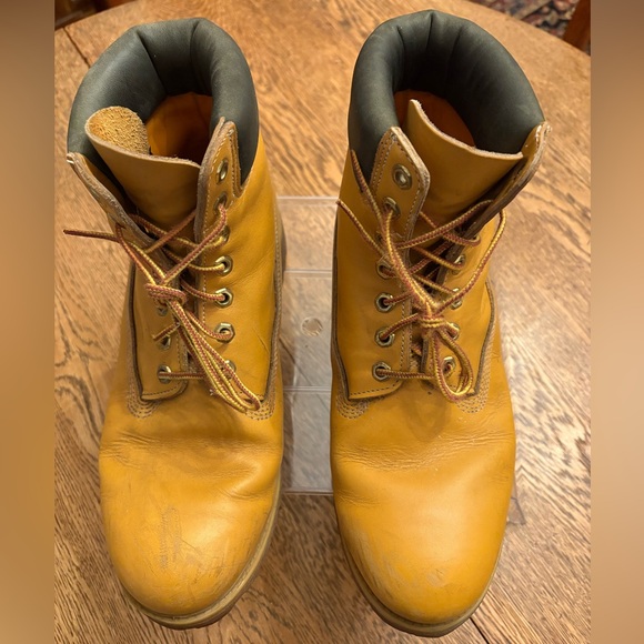 Timberland Premium Wheat Nubuck Men’s Leather Boots Size 10.5 M - Picture 5 of 16